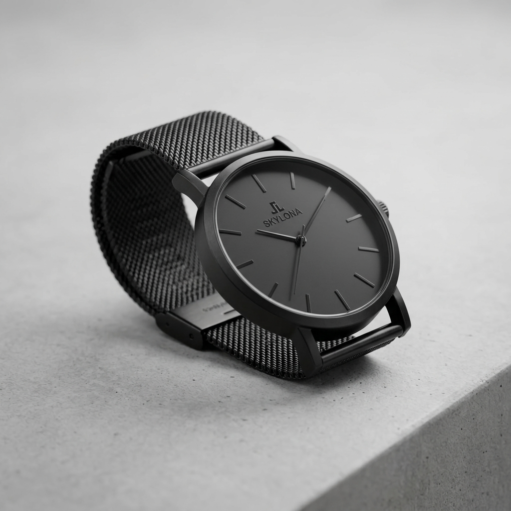 Elegance Black Men’s Analog Watch