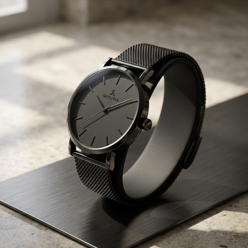 Elegance Black Men’s Analog Watch