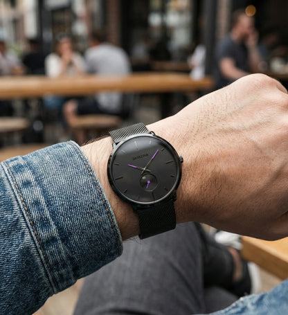 Classic Purple Chronograph Watch for Men