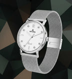 Skylona Cool-Tone White Dial Watch