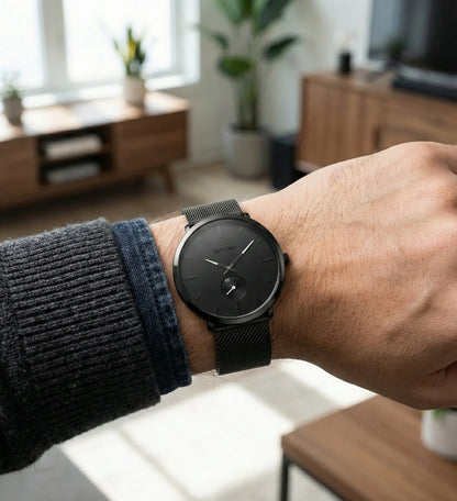 Classic White Chronograph Watch for Men