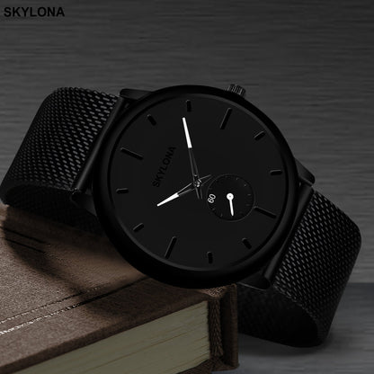 Classic White Chronograph Watch - SKYLONA